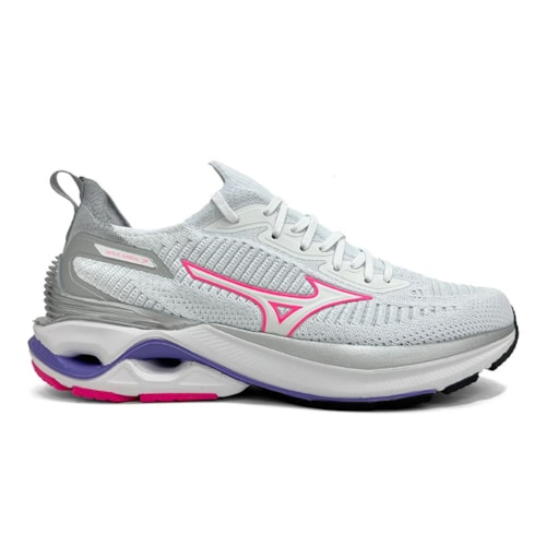 Detalhe - Tênis Mizuno Feminino Wave Mirai 7 Branco