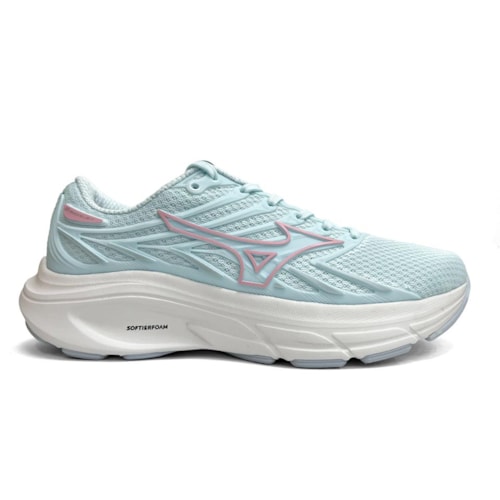 Detalhe - Tênis Mizuno Jet 8 F Esportivo Feminino Azul Claro