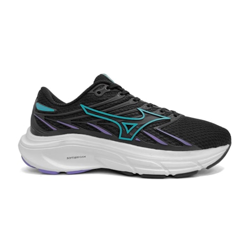 Detalhe - Tênis Mizuno Jet 8 F Esportivo Feminino Preto