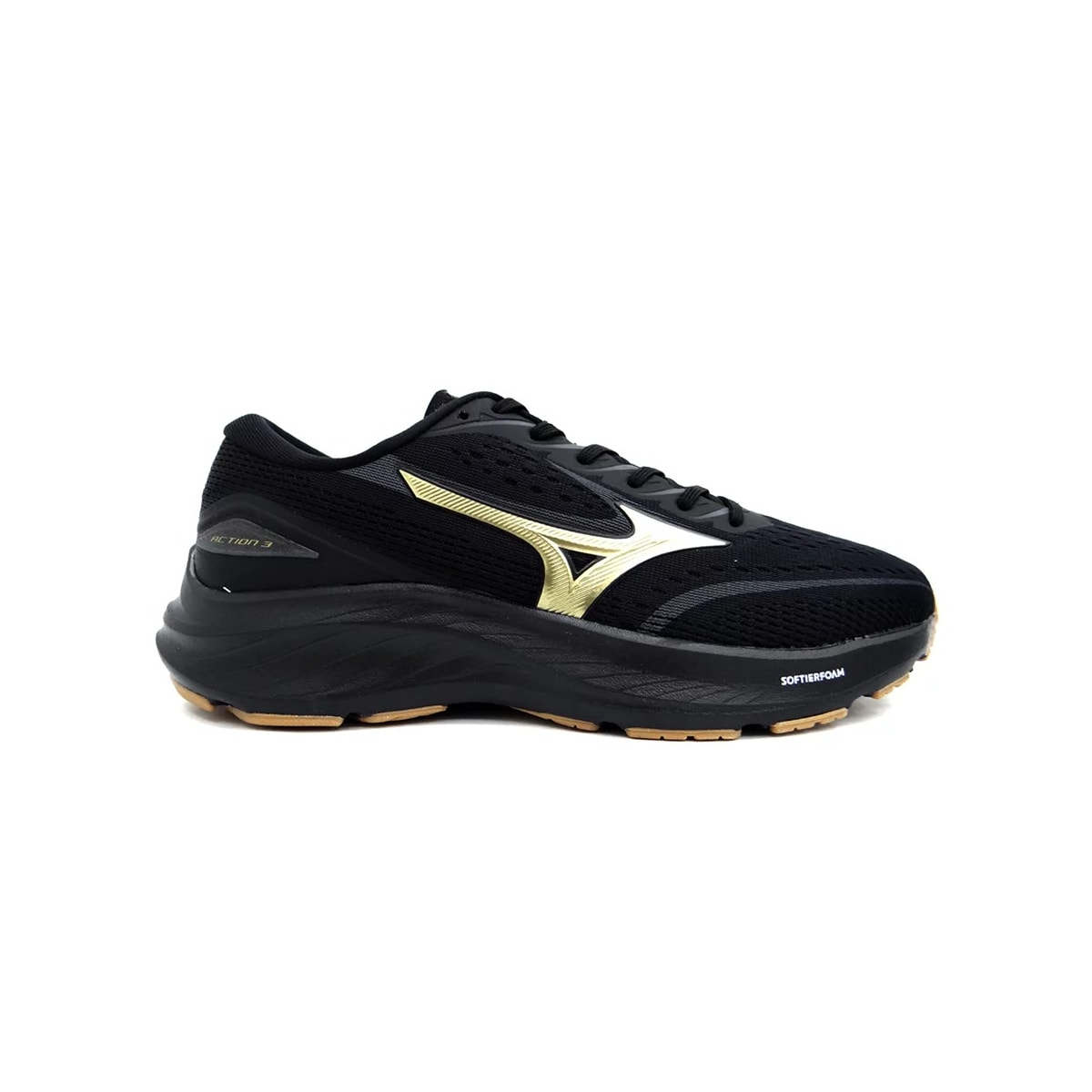 Tênis Mizuno Masculino Action 3 Preto/Preto Tênis Mizuno Masculino Action 3 Preto/Preto