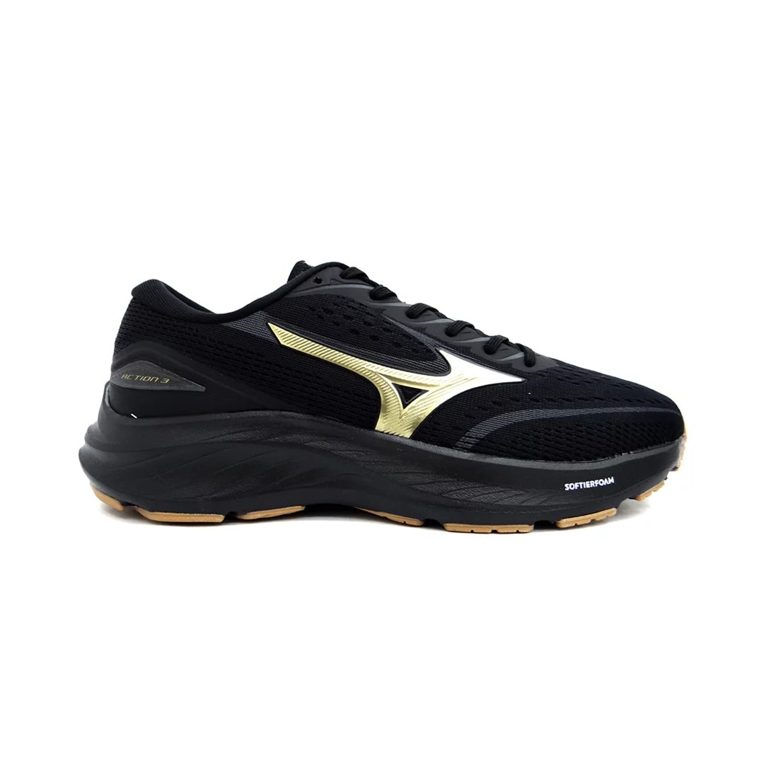 Tênis Mizuno Masculino Action 3 Preto/Preto