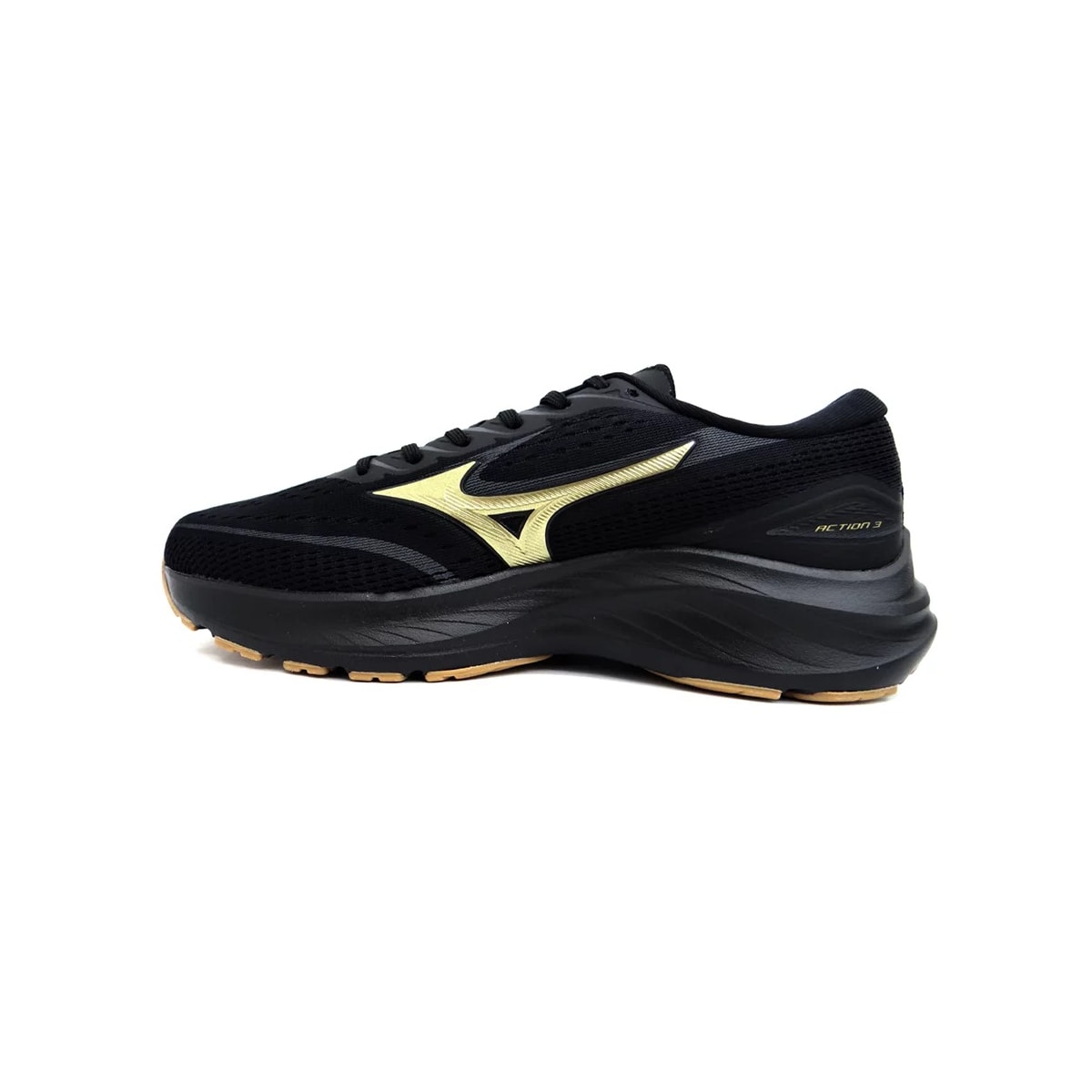 Tênis Mizuno Masculino Action 3 Preto/Preto Tênis Mizuno Masculino Action 3 Preto/Preto
