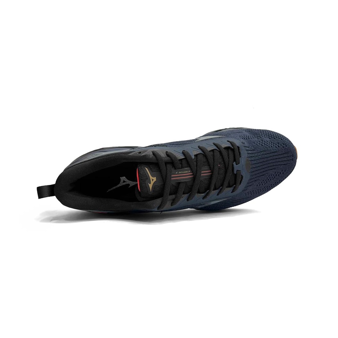 Tênis Mizuno Masculino Esporte Wave Stratos 3 Marinho