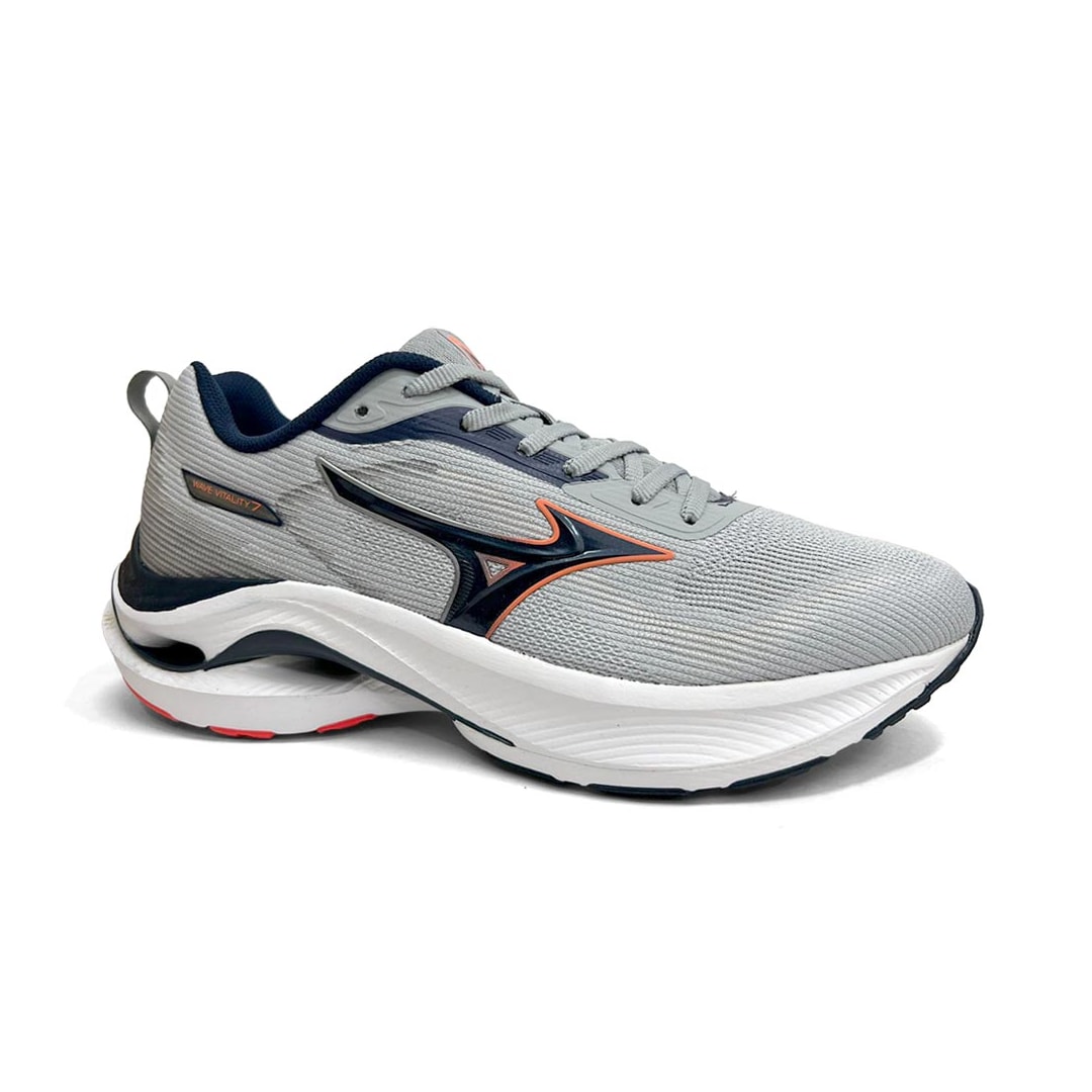 Tênis Mizuno Masculino Esporte Wave Vitality 7 Cinza Tênis Mizuno Masculino Esporte Wave Vitality 7 Cinza