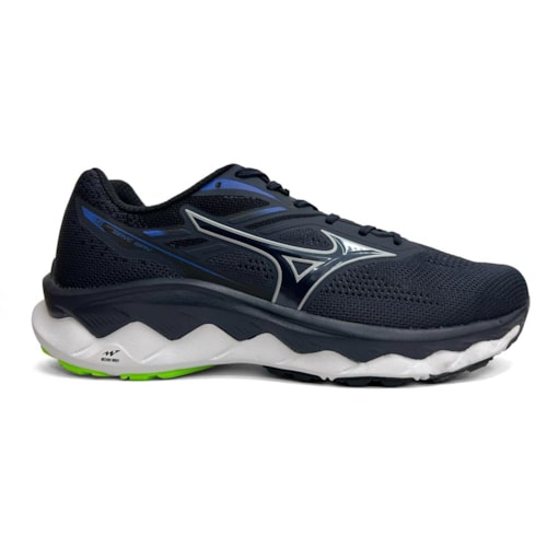 Detalhe - Tênis Mizuno Masculino Esporte Wave Way 5 Marinho