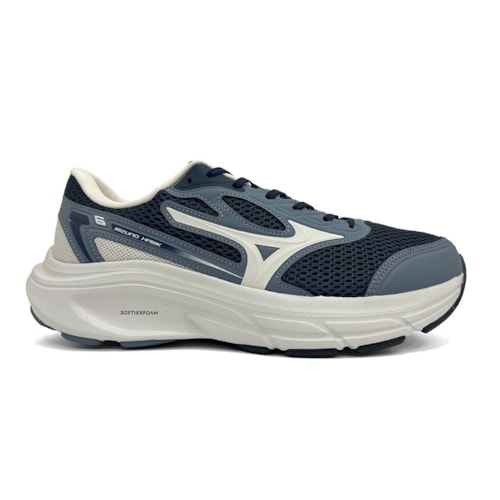Detalhe - Tênis Mizuno Masculino Esportivo Hawk 6 Marinho