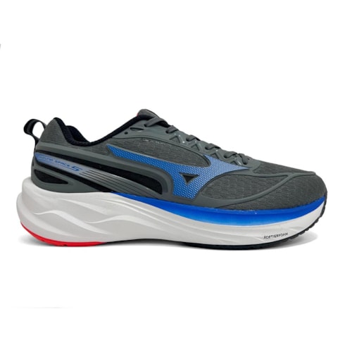 Detalhe - Tênis Mizuno Masculino Space 5 Esportivo Chumbo