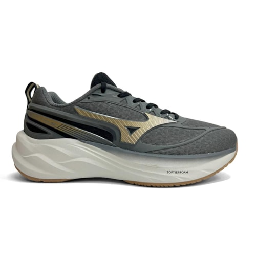 Detalhe - Tênis Mizuno Masculino Space 5 Esportivo Chumbo