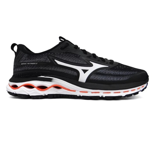 Tênis Mizuno Masculino Wave Nitron 2 Preto/Laranja