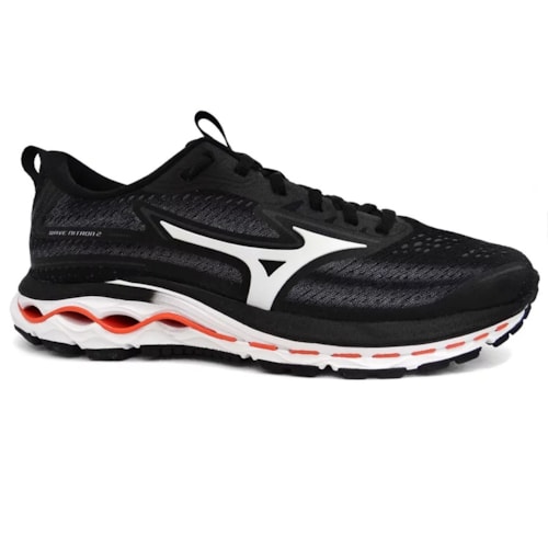 Tenis Mizuno Masculino Wave Nitron 2 Preto/Laranja