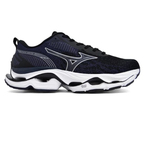 Tênis Mizuno Masculino Wave Stratos Preto/Marinho