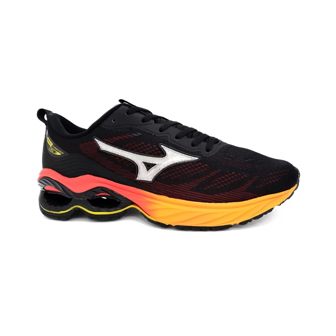 Tênis Mizuno Wave Frontier 15 Preto/Vermelho