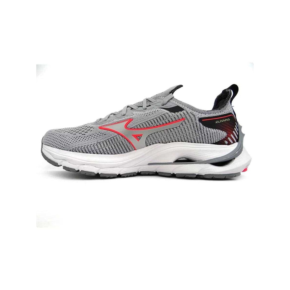 Tênis Mizuno Wave Mirai 5 Cinza Claro Tênis Mizuno Wave Mirai 5 Cinza Claro