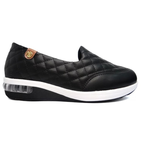 Detalhe - Tênis Modare Casual 7320.263 Preto/Camel