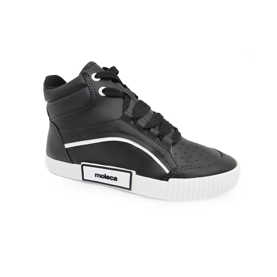 Tênis Moleca Cano Alto Casual Feminino 5740.205 Preto Tênis Moleca Cano Alto Casual Feminino 5740.205 Preto