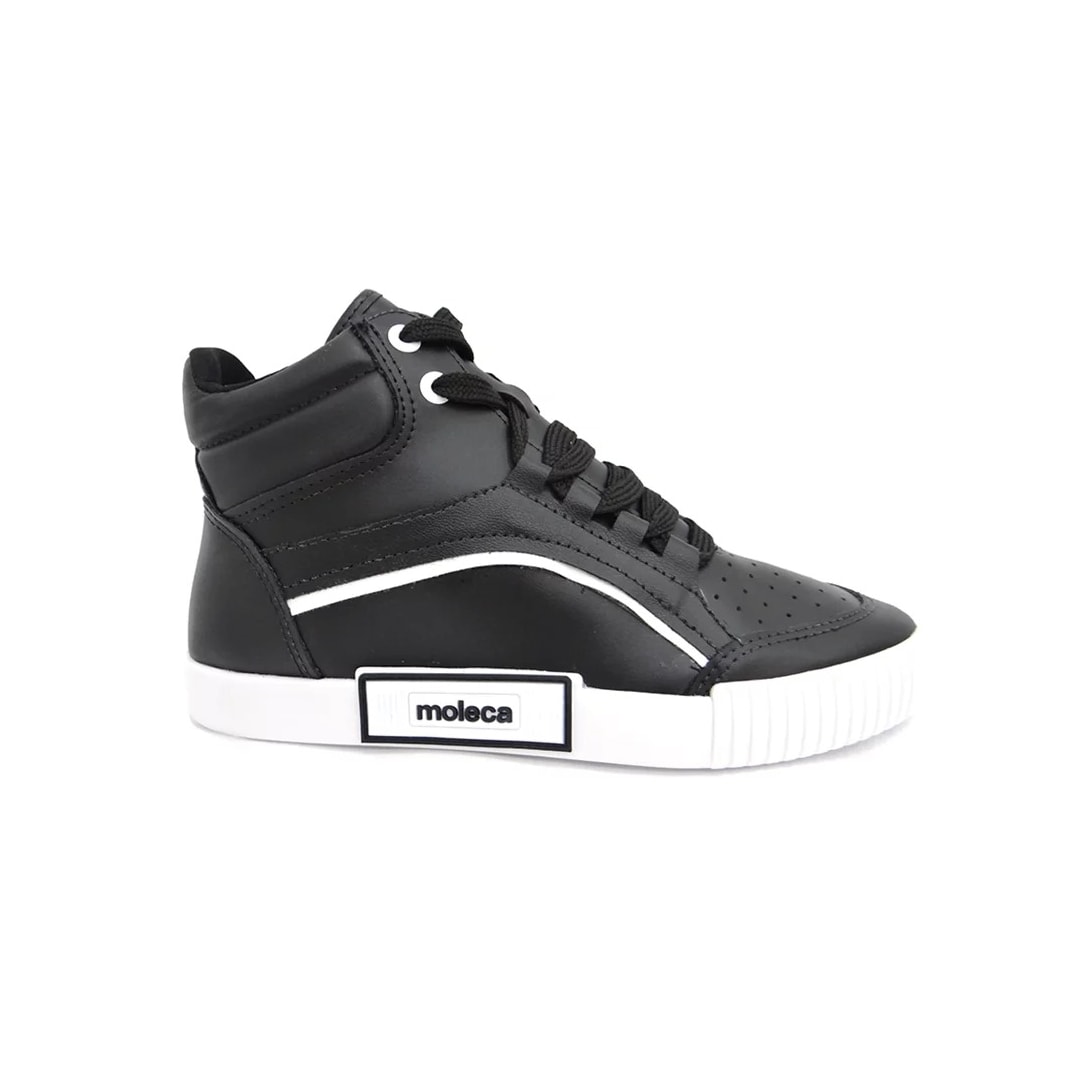 Tênis Moleca Cano Alto Casual Feminino 5740.205 Preto Tênis Moleca Cano Alto Casual Feminino 5740.205 Preto