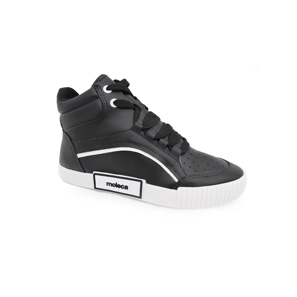 Tênis Moleca Cano Alto Casual Feminino 5740.205 Preto Tênis Moleca Cano Alto Casual Feminino 5740.205 Preto
