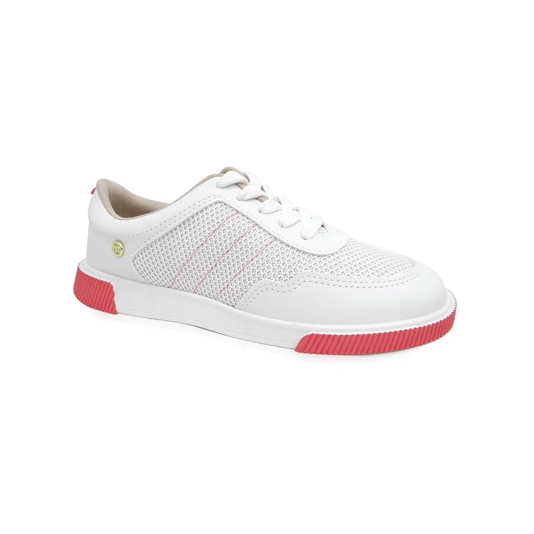 Tênis Moleca Casual 5759.105 Branco/Coral Tênis Moleca Casual 5759.105 Branco/Coral