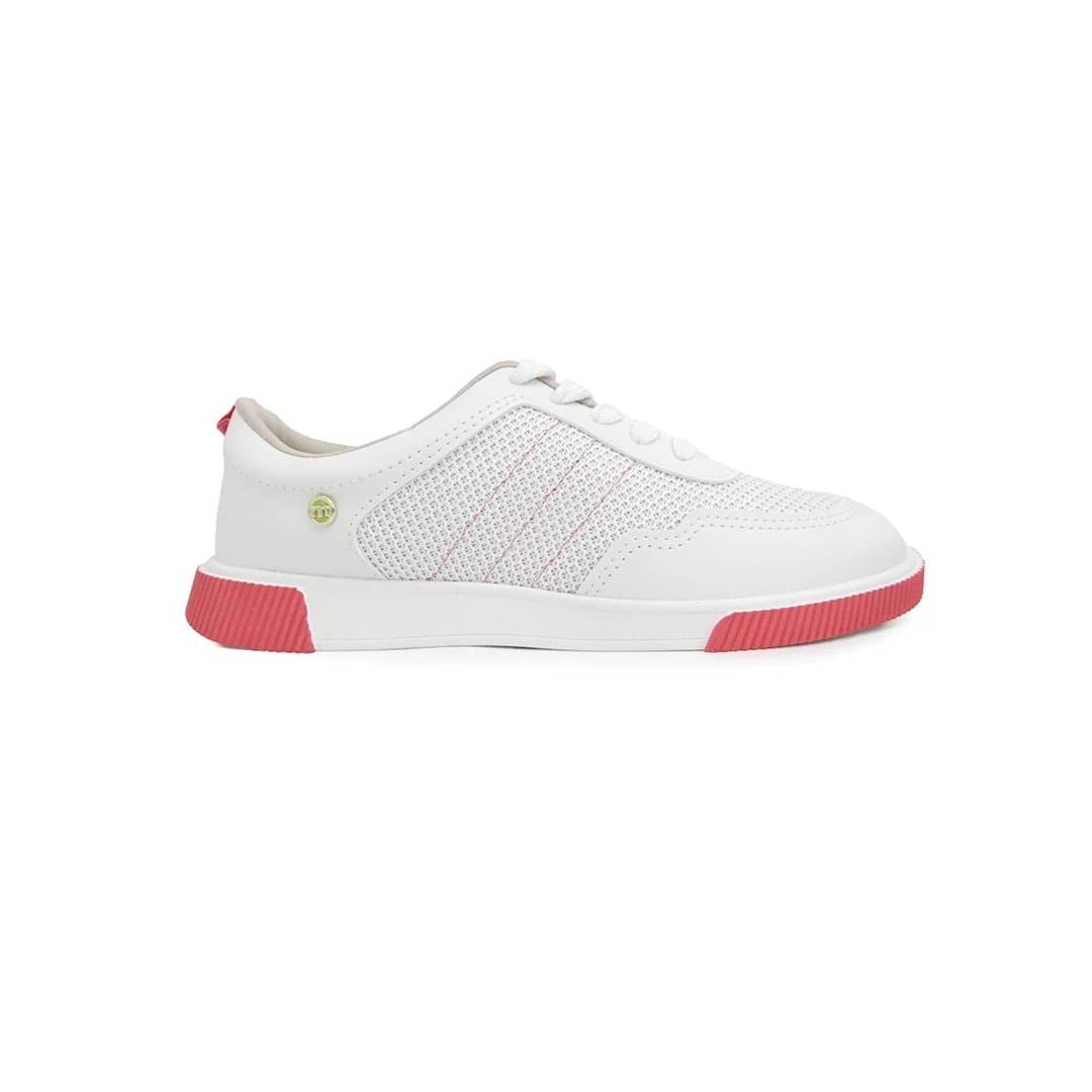 Tênis Moleca Casual 5759.105 Branco/Coral