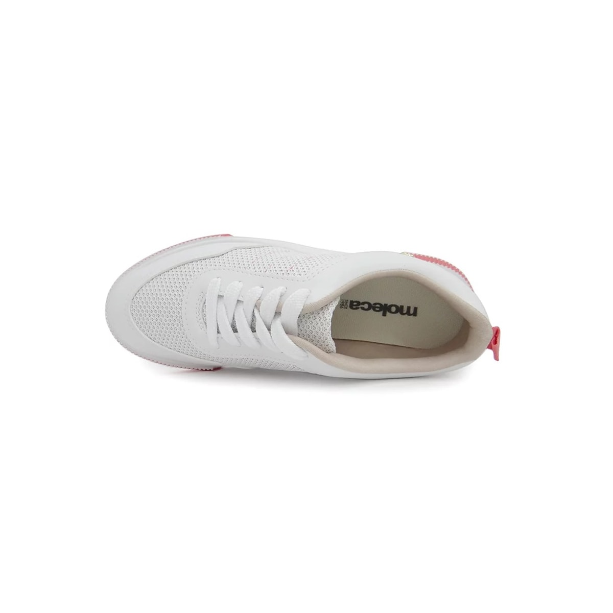 Tênis Moleca Casual 5759.105 Branco/Coral Tênis Moleca Casual 5759.105 Branco/Coral