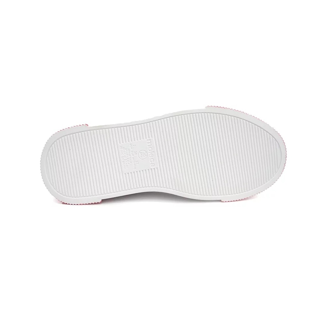 Tênis Moleca Casual 5759.105 Branco/Coral Tênis Moleca Casual 5759.105 Branco/Coral