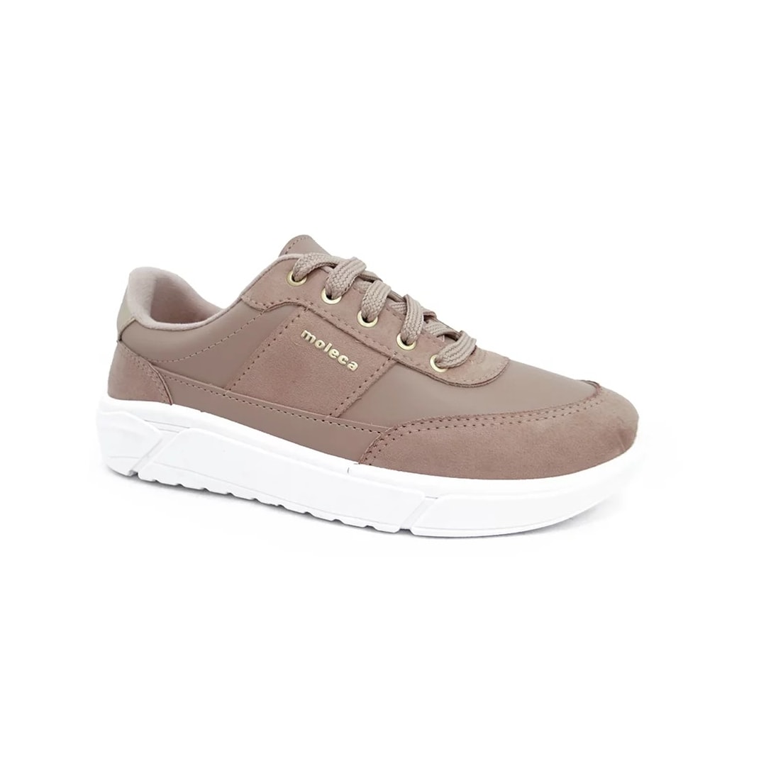 Tênis Moleca Casual  5764.102 Bege/Dourado