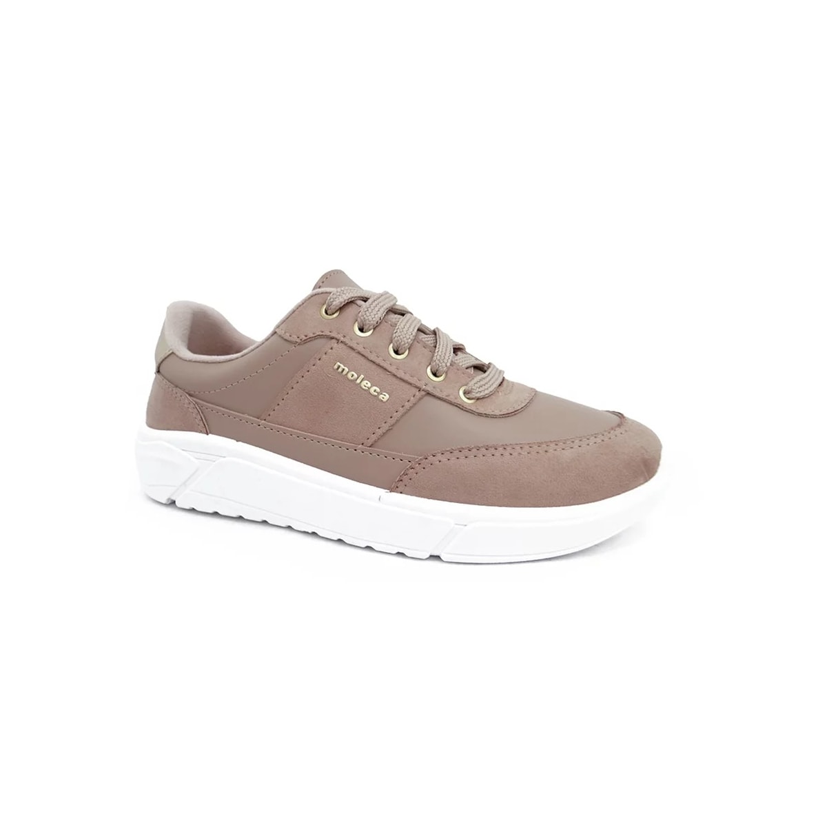 Tênis Moleca Casual 5764.102 Bege/Dourado Tênis Moleca Casual 5764.102 Bege/Dourado