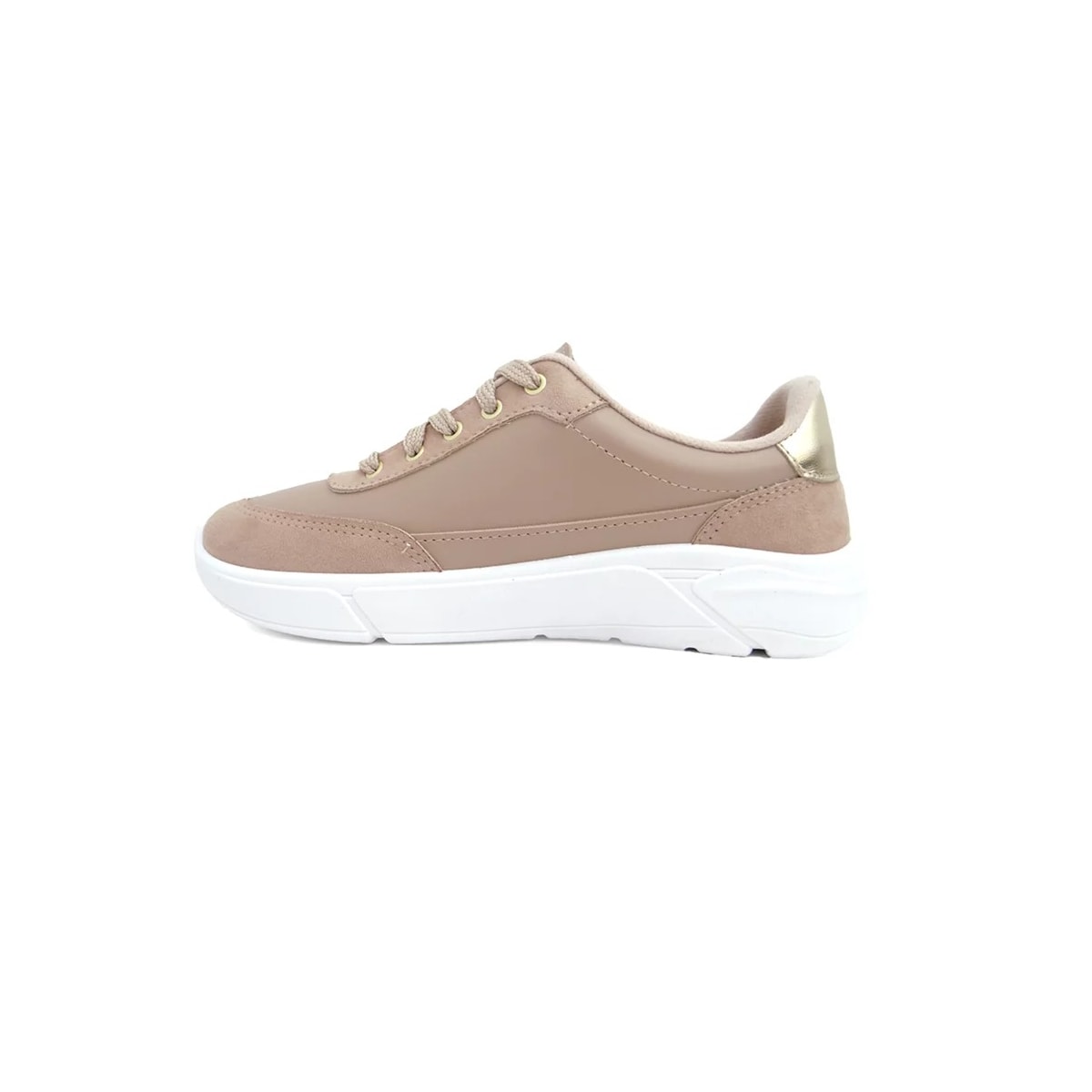 Tênis Moleca Casual 5764.102 Bege/Dourado Tênis Moleca Casual 5764.102 Bege/Dourado