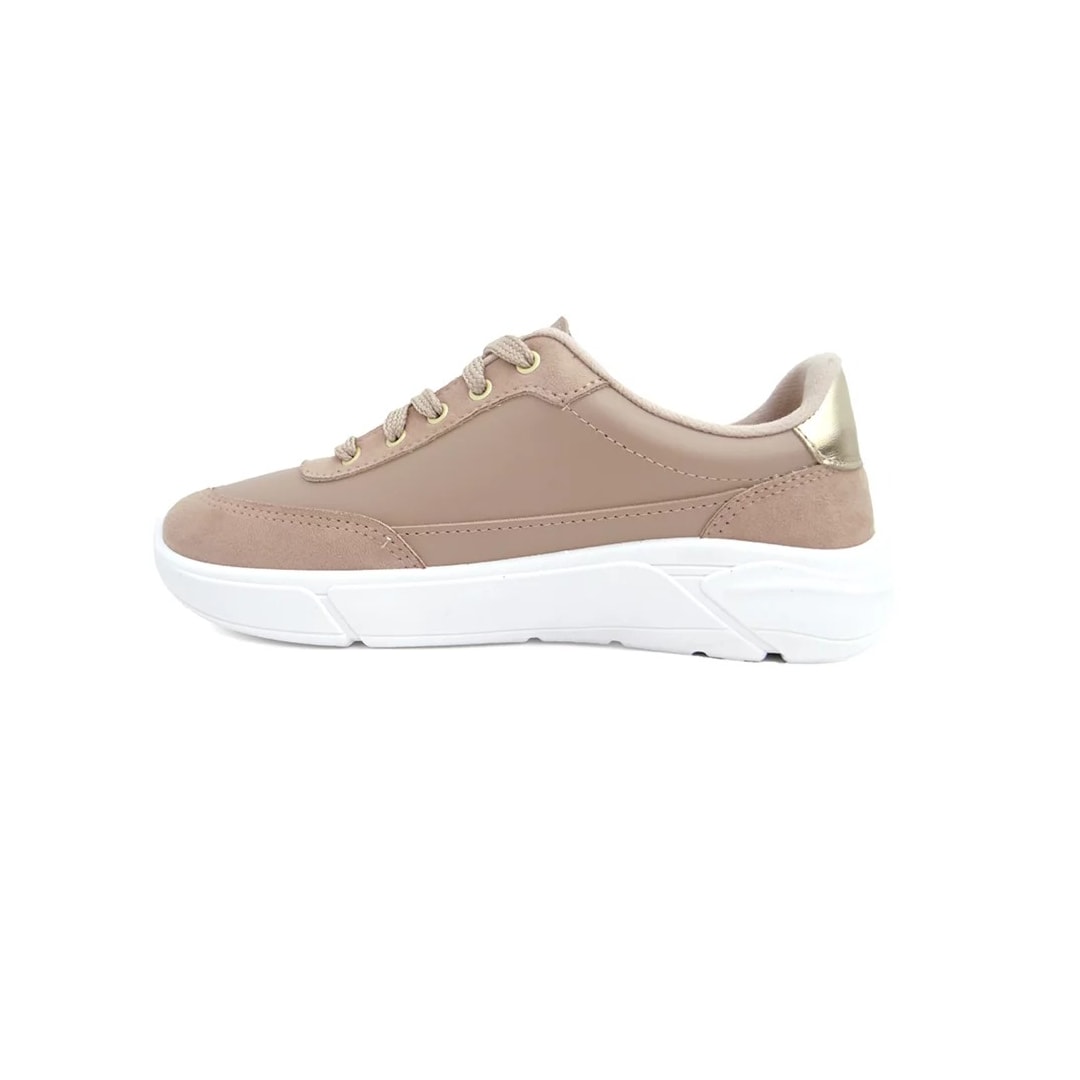 Tênis Moleca Casual 5764.102 Bege/Dourado Tênis Moleca Casual 5764.102 Bege/Dourado