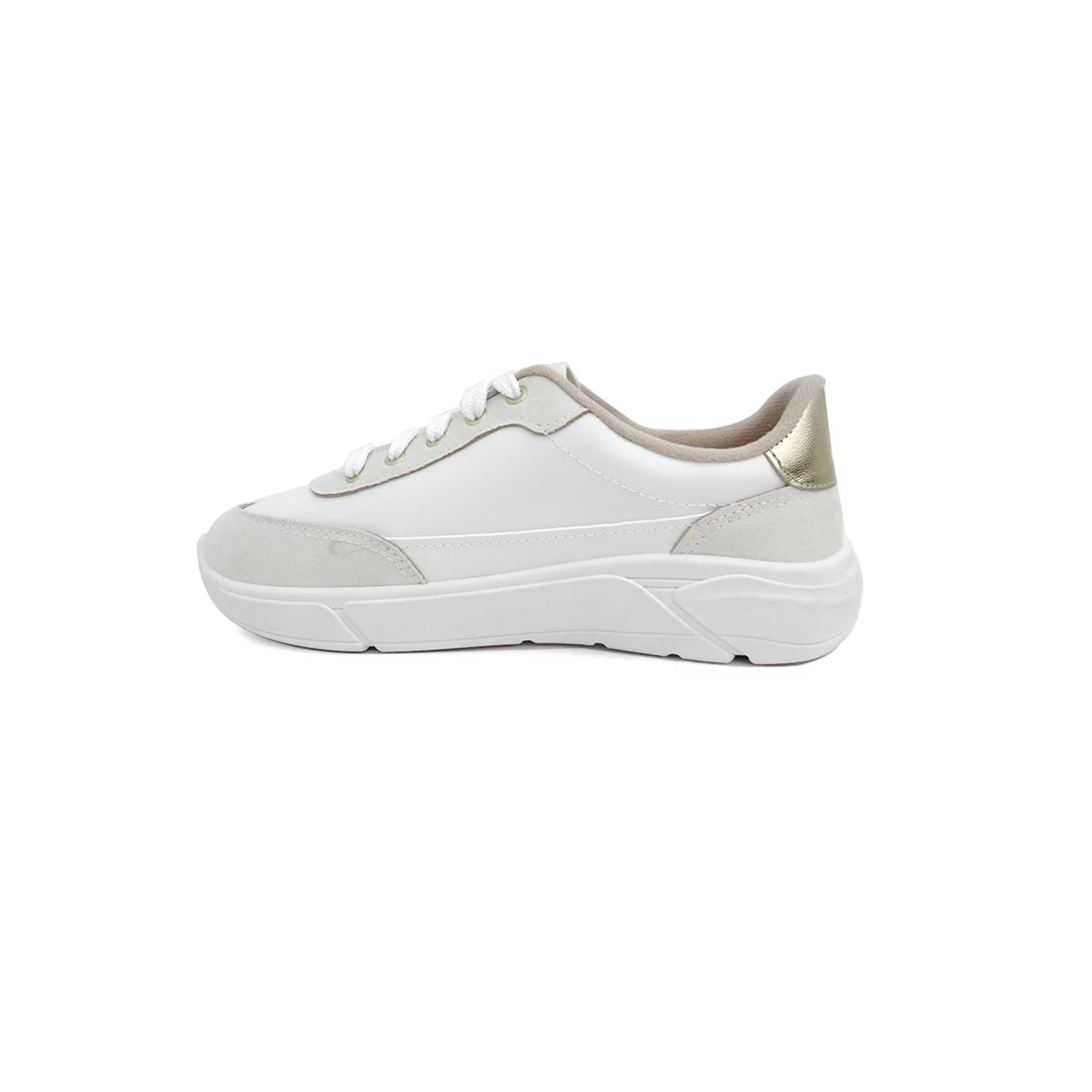 Tênis Moleca Casual 5764.102 Branco/Off/Dourado Tênis Moleca Casual 5764.102 Branco/Off/Dourado
