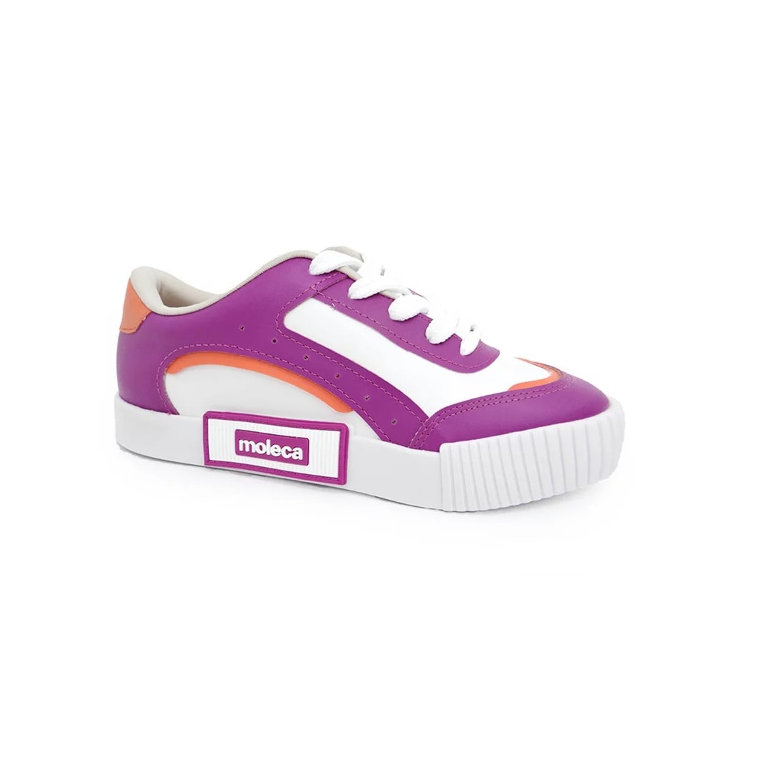 Tênis Moleca Casual Feminino 5740.207 Branco/Fucsia