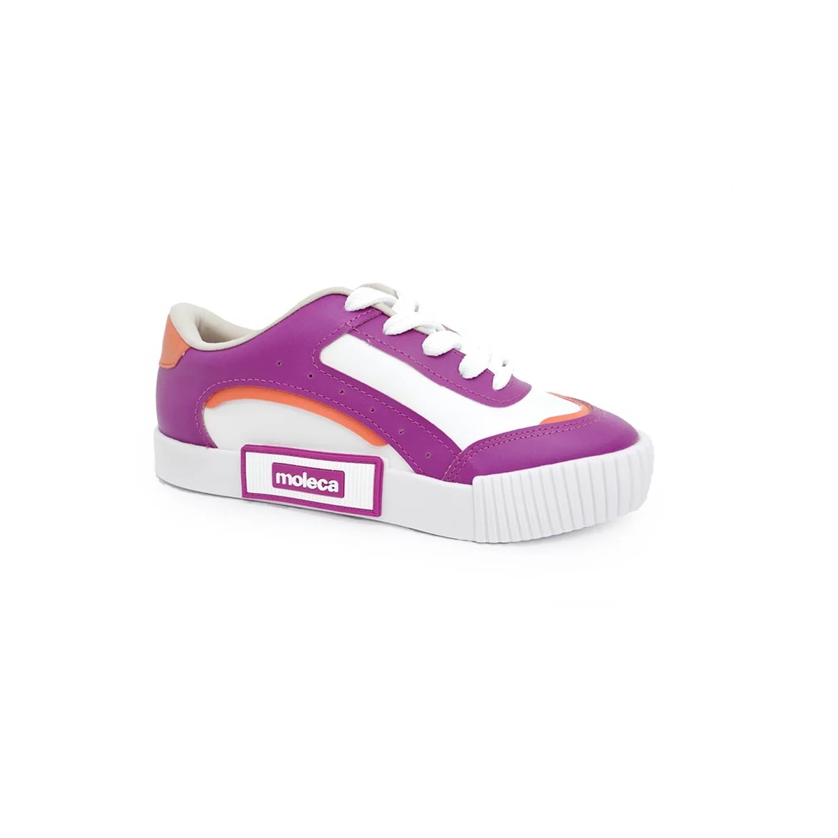 Tênis Moleca Casual Feminino 5740.207 Branco/Fucsia Tênis Moleca Casual Feminino 5740.207 Branco/Fucsia
