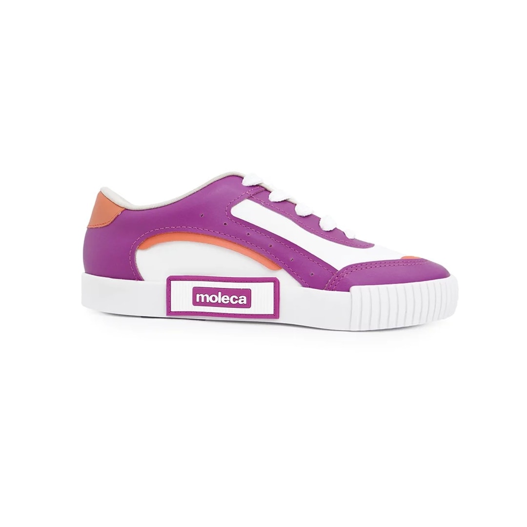 Tênis Moleca Casual Feminino 5740.207 Branco/Fucsia