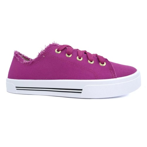 Tenis Moleca Casual Lona 5667.322 Magenta