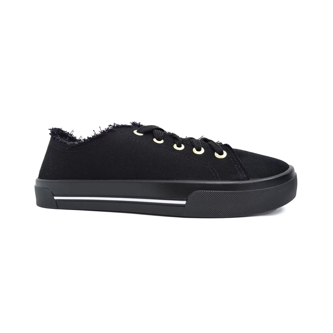 Tênis Moleca Casual Lona 5667.322 Preto Tênis Moleca Casual Lona 5667.322 Preto