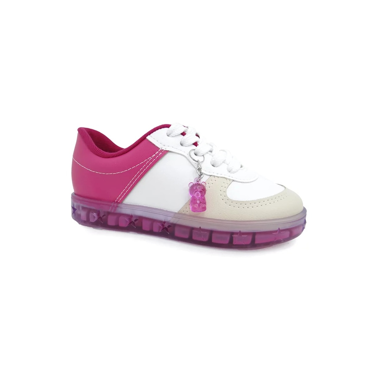 Tênis Molekinha 2558.102 Branco/Pink Tênis Molekinha 2558.102 Branco/Pink