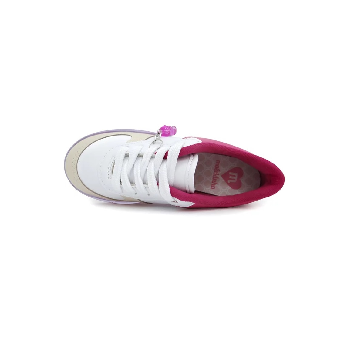 Tênis Molekinha 2558.102 Branco/Pink Tênis Molekinha 2558.102 Branco/Pink