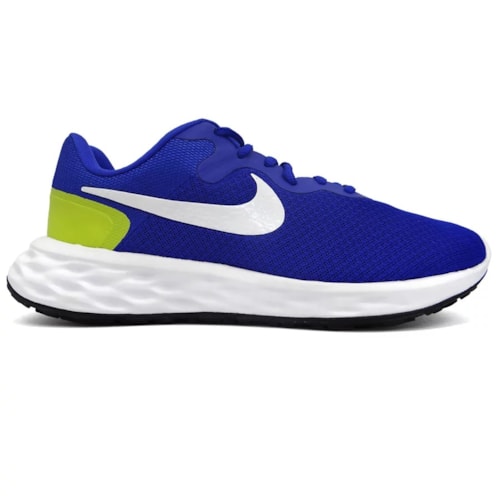 Detalhe - Tênis Nike Esporte Revolution 6 Azul/Branco
