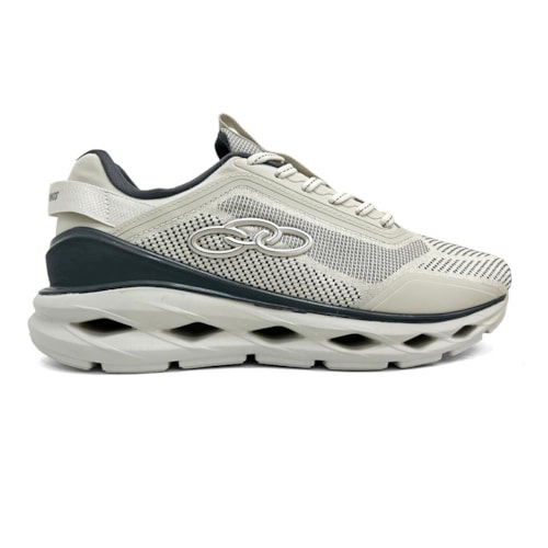 Detalhe - Tênis Olympikus Esporte Beats Areia/Chumbo