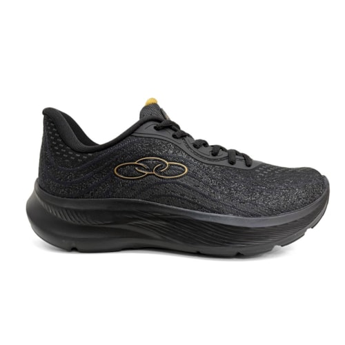 Detalhe - Tênis Olympikus Esporte Vênus 3 - O28077 (56) Preto/Dourado
