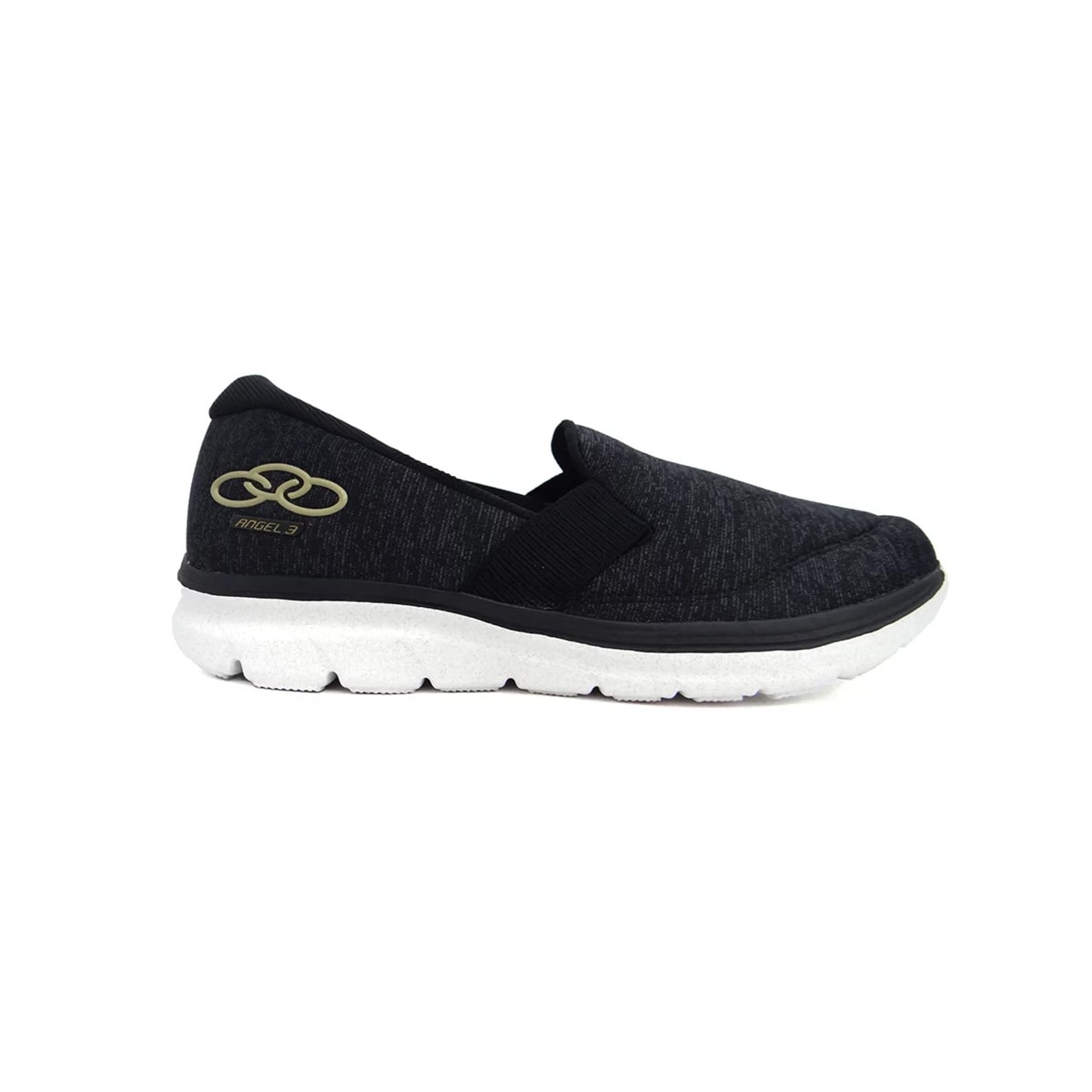 Tênis Olympikus Feminino Angel 3 Preto/Dourado Tênis Olympikus Feminino Angel 3 Preto/Dourado