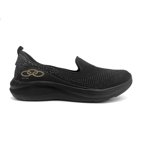 Detalhe - Tênis Olympikus Feminino Casual Safira Preto