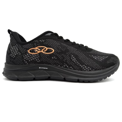Detalhe - Tênis Olympikus Feminino Citrus 2 Preto/Bronze