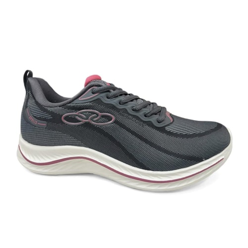 Tênis Olympikus Feminino Esporte Apolis Chumbo/Hibisco