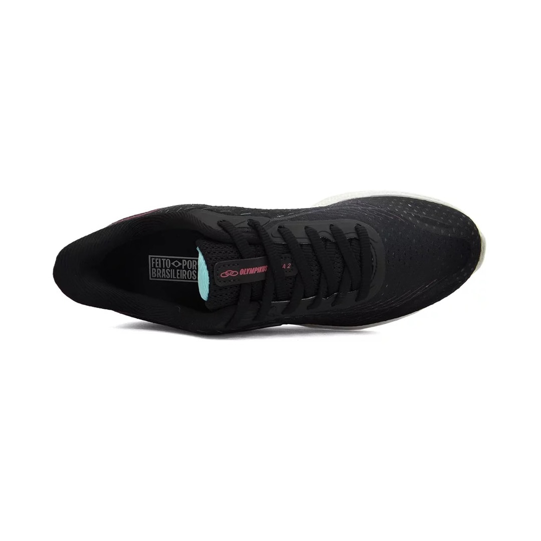 Tênis Olympikus Feminino Luna 2 Preto/Hibisco Tênis Olympikus Feminino Luna 2 Preto/Hibisco