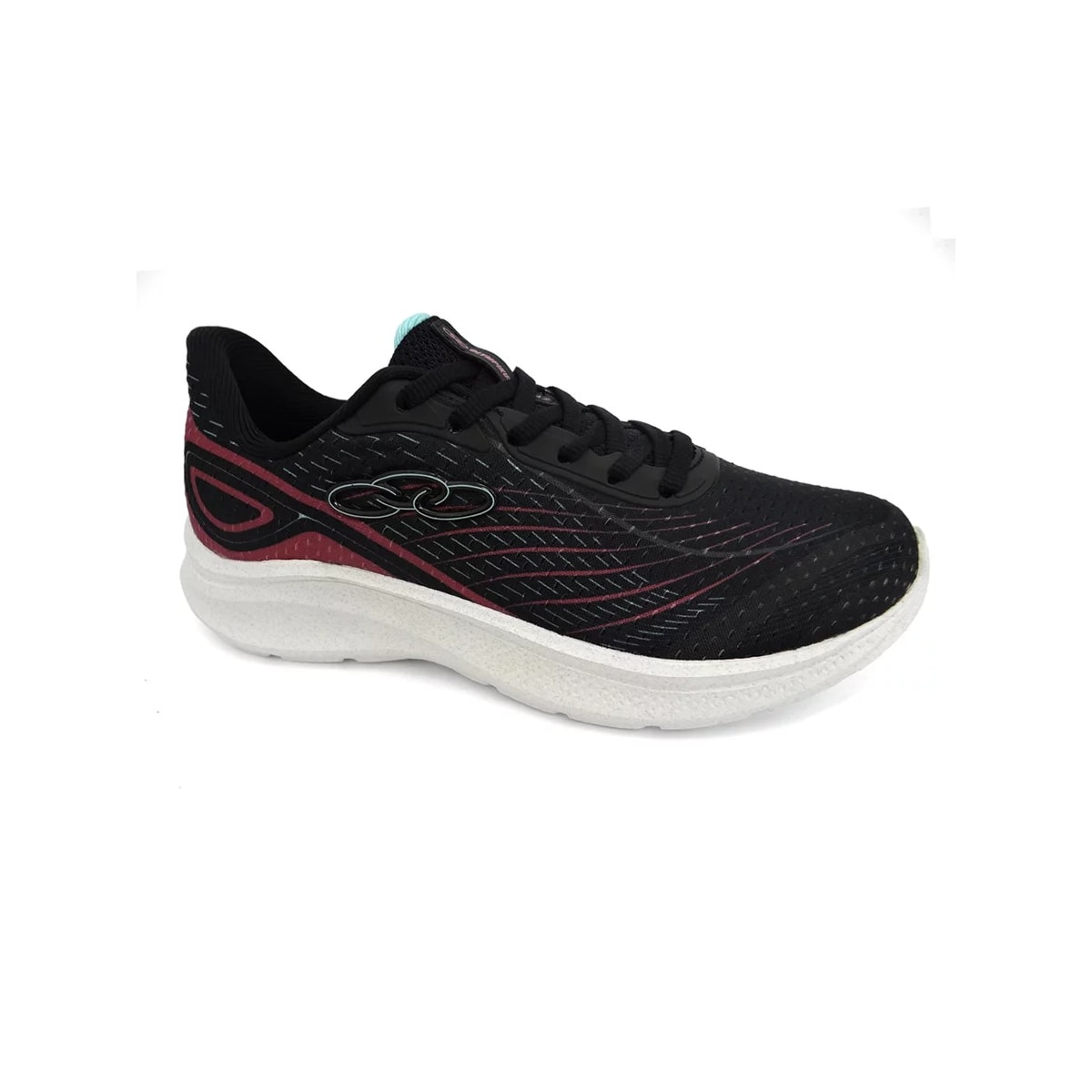 Tênis Olympikus Feminino Luna 2 Preto/Hibisco Tênis Olympikus Feminino Luna 2 Preto/Hibisco