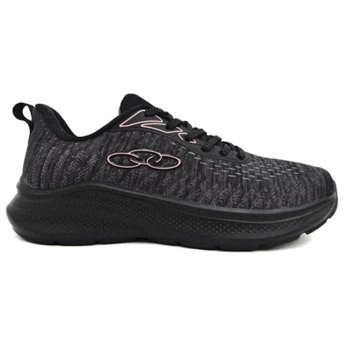 Tenis Olympikus Feminino Nyx Preto/Chumbo