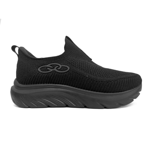 Detalhe - Tênis Olympikus Masculino Casual Clic Preto