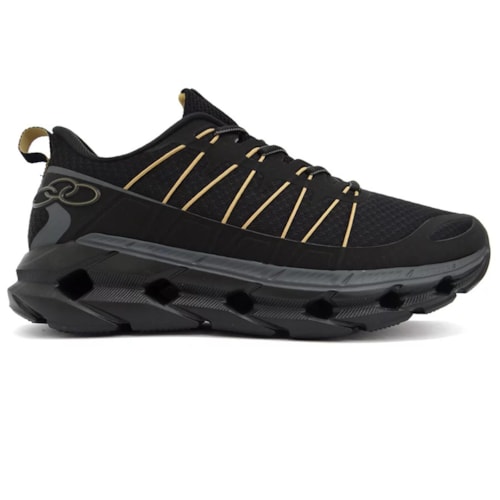 Tenis Olympikus Masculino Cyber 3 Preto/Dourado