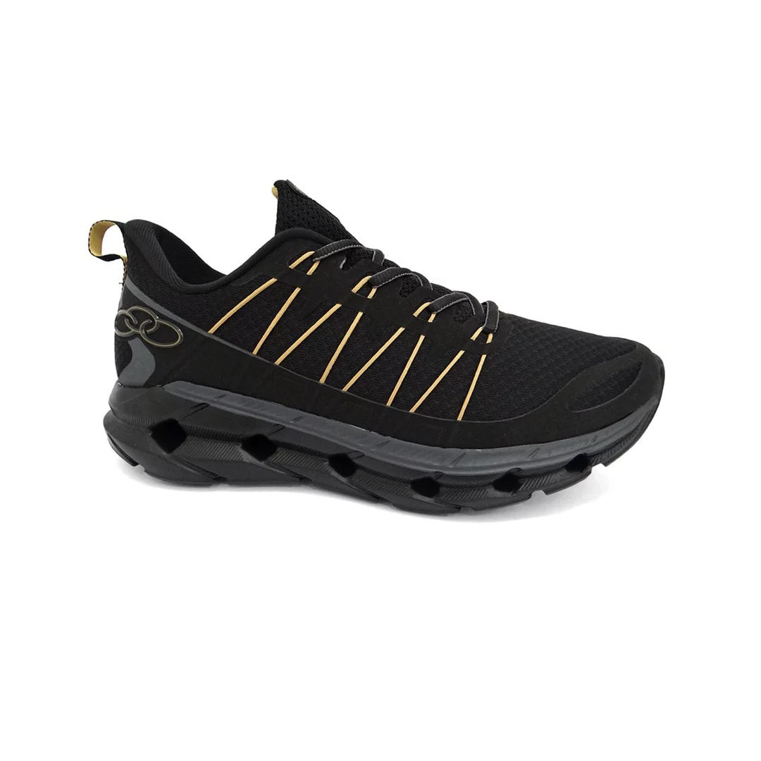 Tênis Olympikus Masculino Cyber 3 Preto/Dourado Tênis Olympikus Masculino Cyber 3 Preto/Dourado